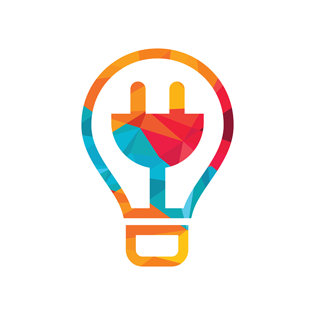 Vector image of a light bulb.